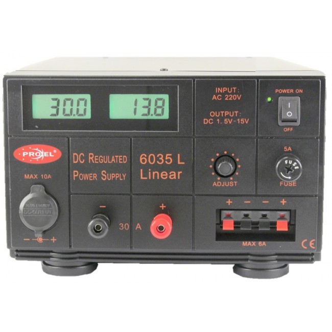 6035-L - Alimentatore lineare regolabile - Paoletti Radio Comunicazioni