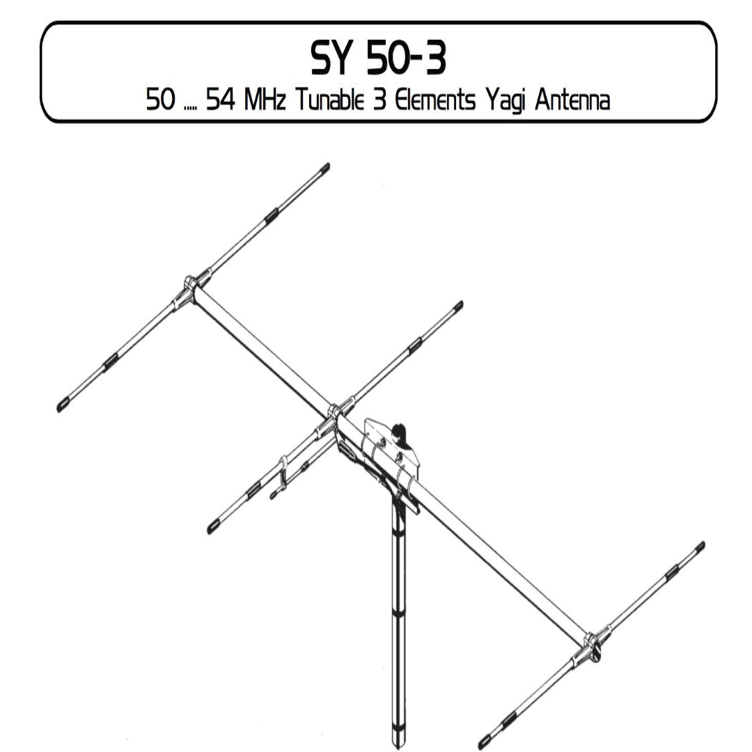 Antenna SY 50-3,50 ... 54 MHz Tarabile, 3 elementi / Sirio Antenne